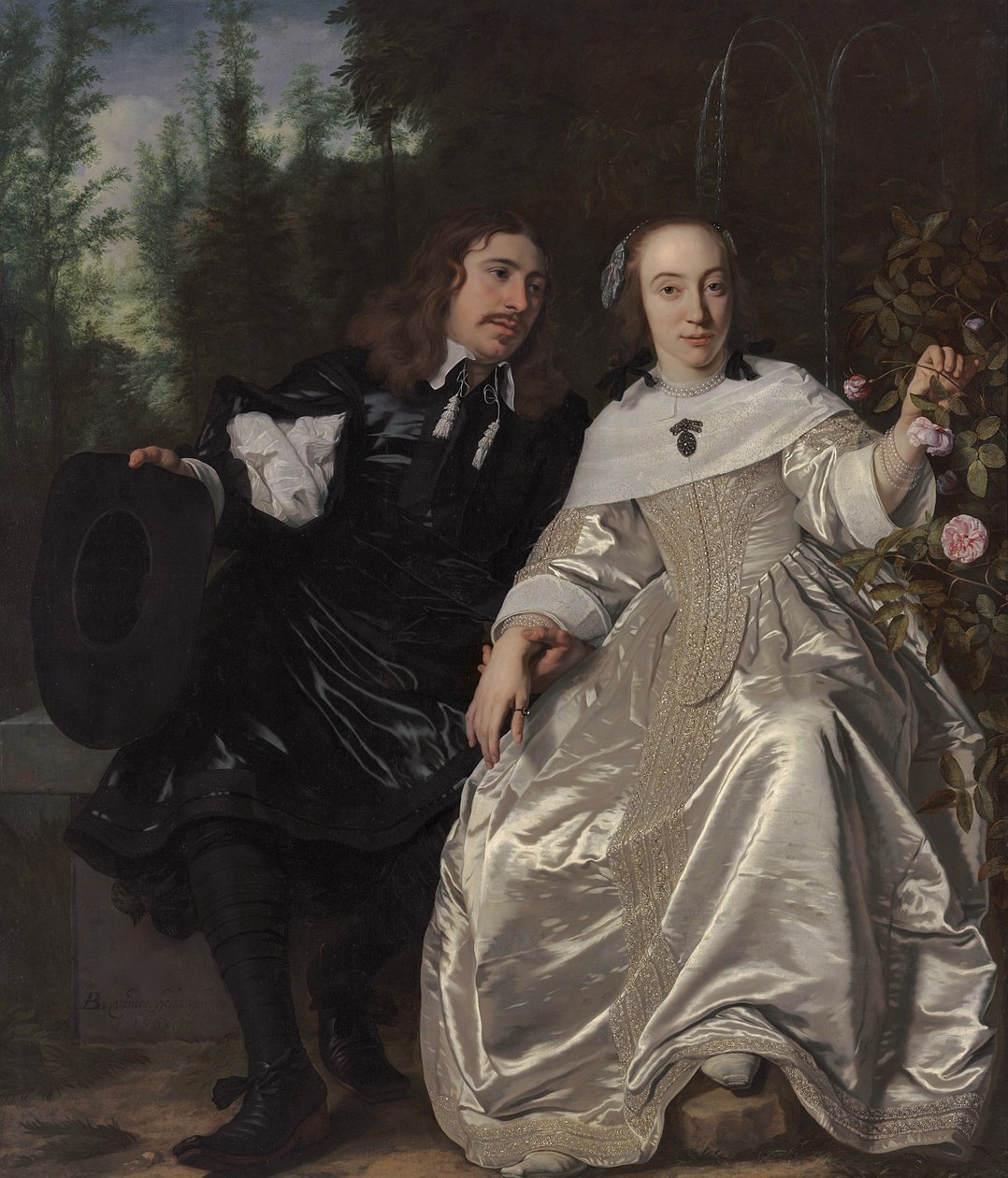 アブラハムデルコートと彼の妻マリアデカースギエテル、1654年 作： バルトロメウス・ファン・デル・ヘルスト