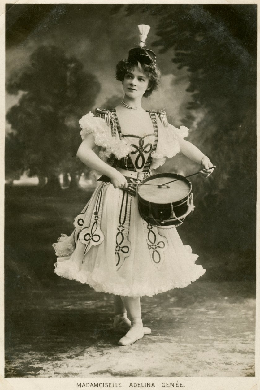Adelina Genee、デンマーク生まれのイギリスのバレエダンサー、c1906。 作： バッサーノスタジオ