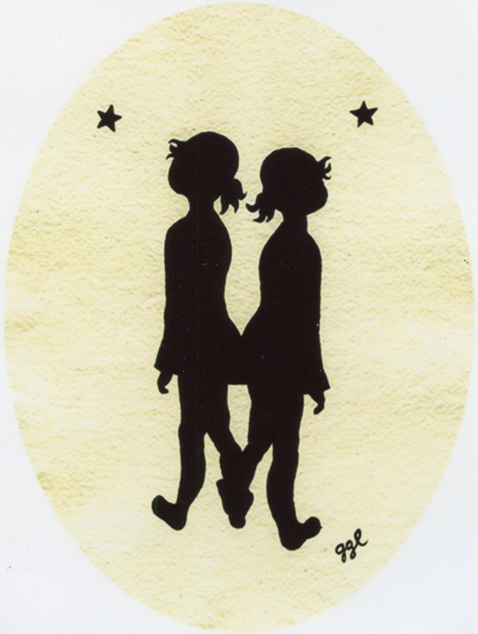 Twin Stars, 2009, 紙にインク 作： ベラ・ラーソン