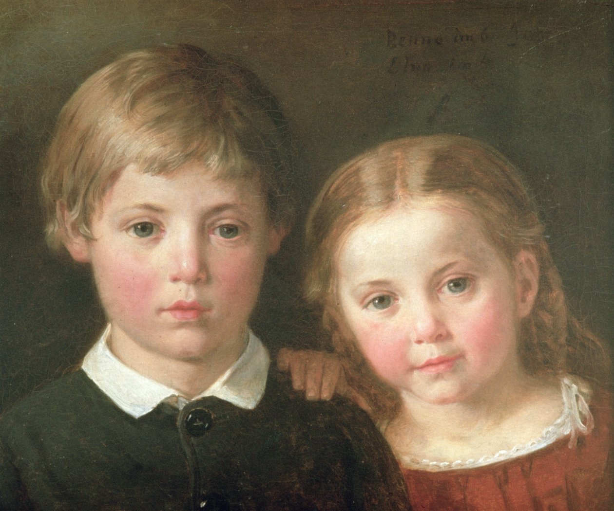 1864年のベンノと4年のエルナ 作： ベンクト・ノルデンベルク