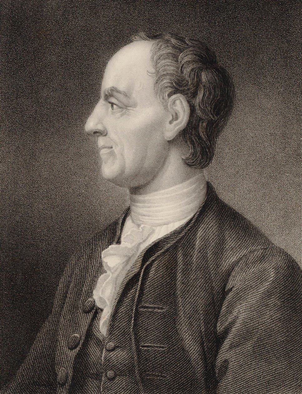 数学者レオンハルト・オイラーの肖像 1707-1783, 1850. 作： ベンジャミンホール