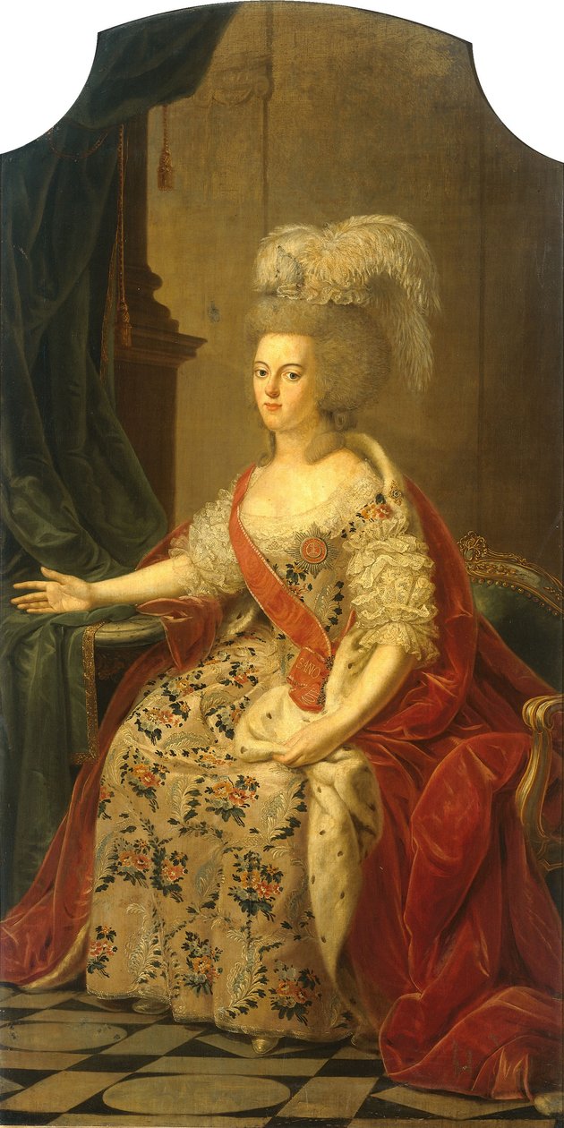 プロイセン王女ヴィルヘルミナ（1751-1820）の肖像 作： ベンジャミン・サミュエル・ボロミー