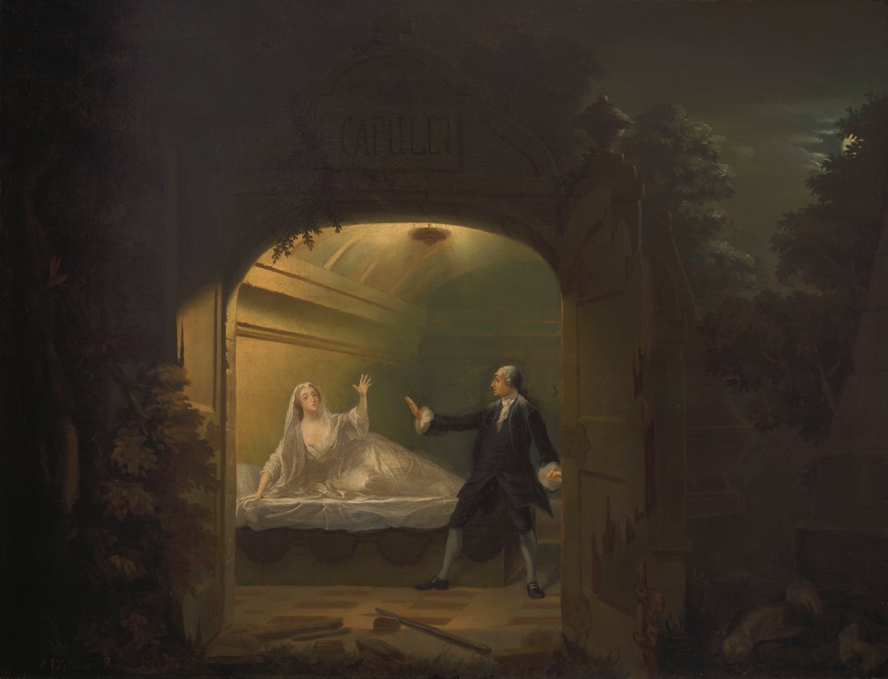 David Garrick und George Anne Bellamy in 