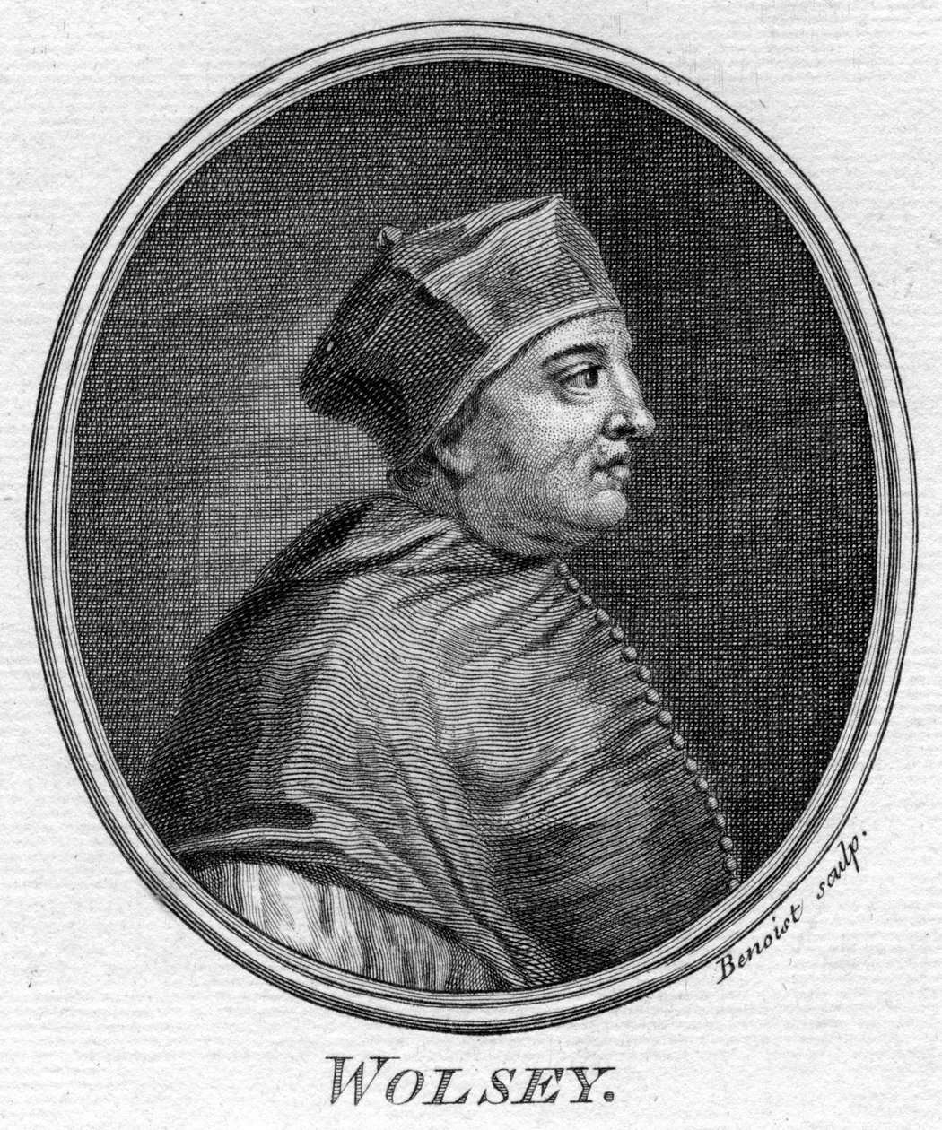 Thomas Wolsey c1475-1530、イギリスの政治家。 作： ベノア