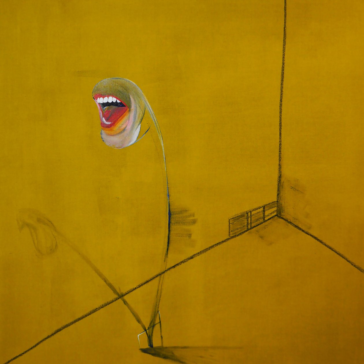 La colère, panel 2, 2016（キャンバスに油彩、アクリル） 作： ブノワ・エルワン・ブシュロ
