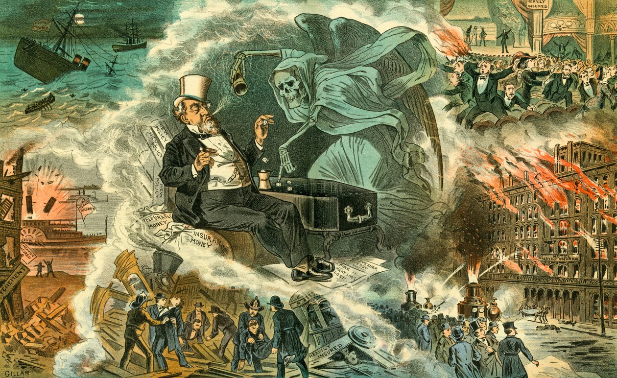 死を伴うギャンブル、1883年 作： バーナード・ギラム