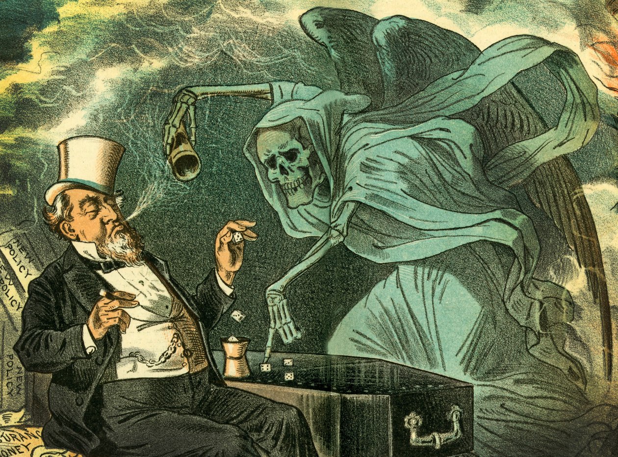 死を伴うギャンブル、1883年 作： バーナード・ギラム