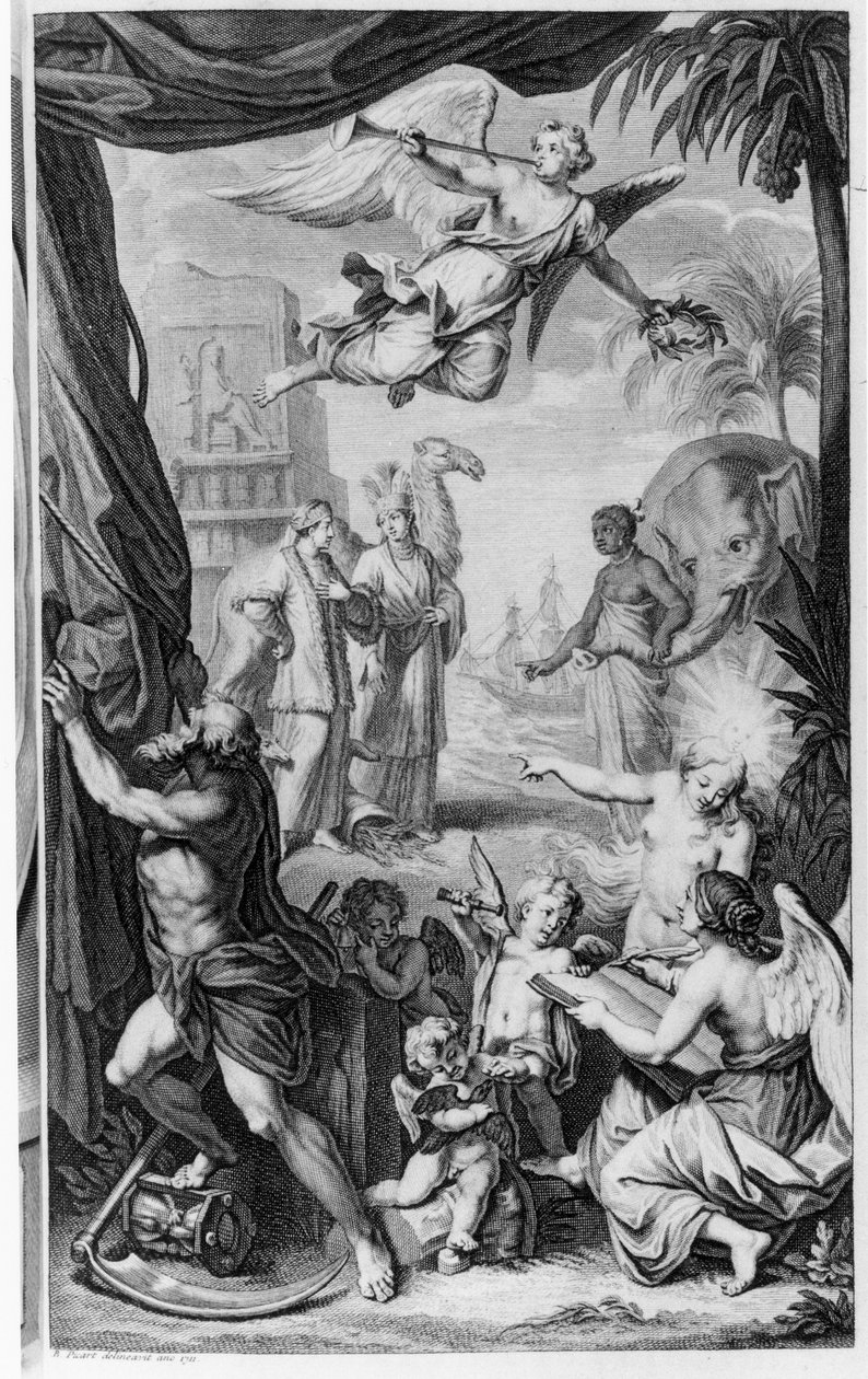 Cornelis de Bruijn（c.1652-c.1727）による「Voyages ... par Muscovie、en Perse、et aux Indes Orientales」の前編、最初のフランス語版、1718 作： バーナード・ピカール
