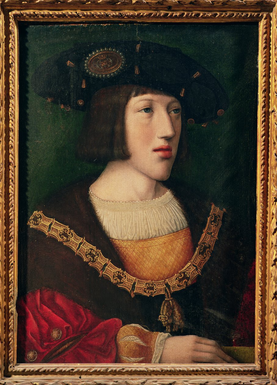 1516年頃の16歳のチャールズ5世（1500〜58年）の肖像 作： バーナード・ファン・オーリー