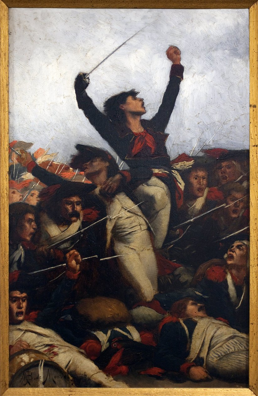 A barricada, cena da Comuna 作： ベルナール・ブーテ・ド・モンヴェル