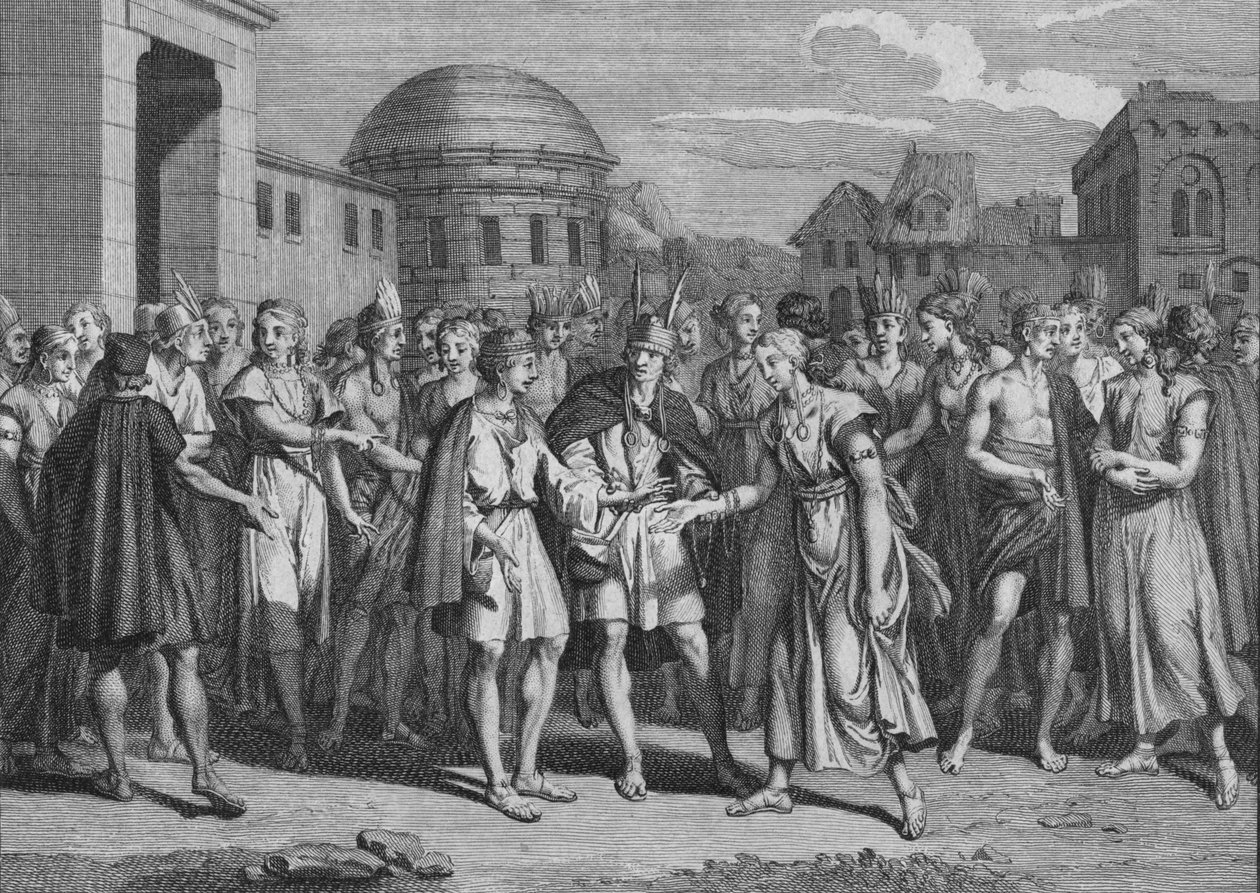 リンカスが血のそれらと結婚した方法、1723年。 作： バーナード・ピカール