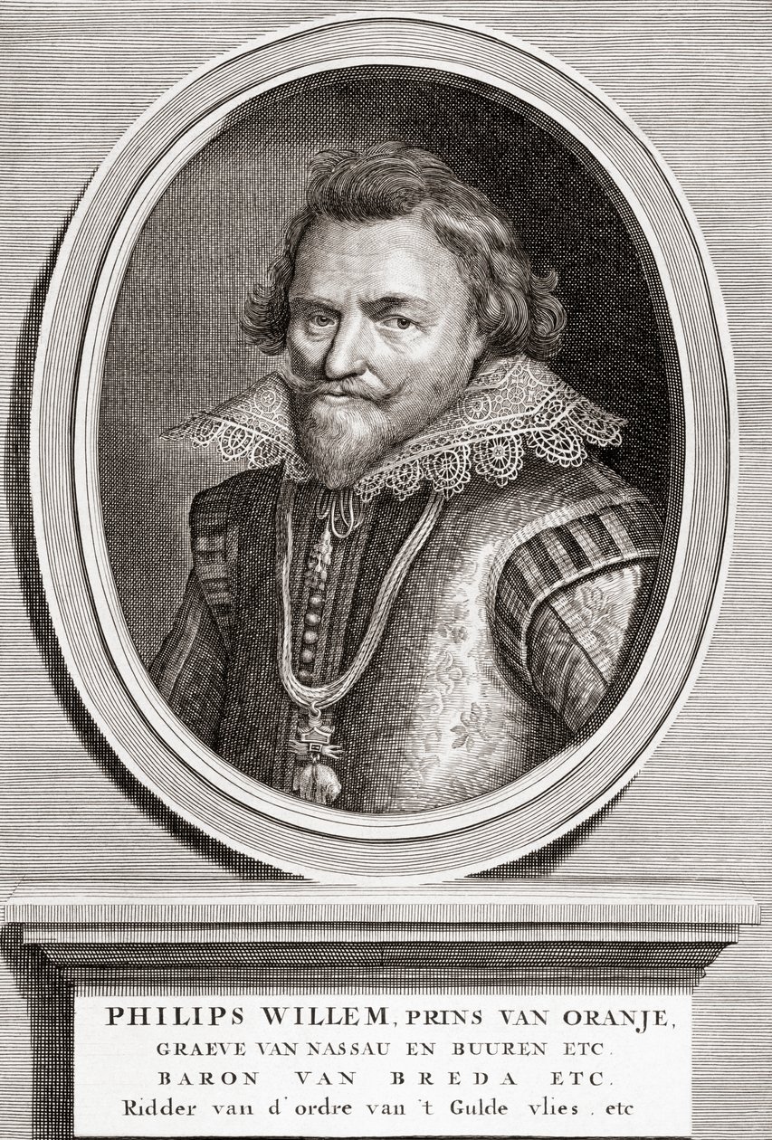オレンジ公フィリップ・ウィリアム（1554-1618）の肖像画 作： バーナード・ピカール