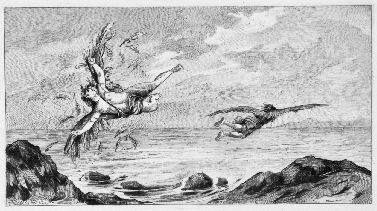 イカルスとダイダロス、1887 作： ベルナールデモンフォコン
