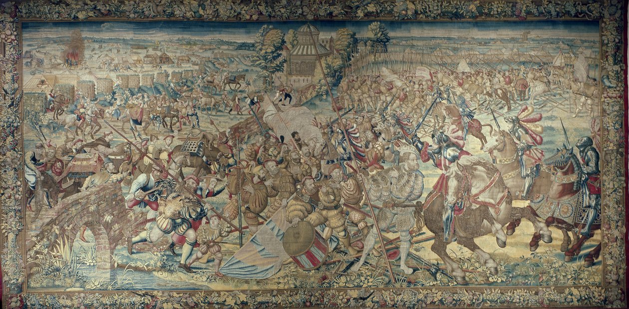 パヴィアの戦いのエピソード (1525) 作： バーナード・ファン・オーリー