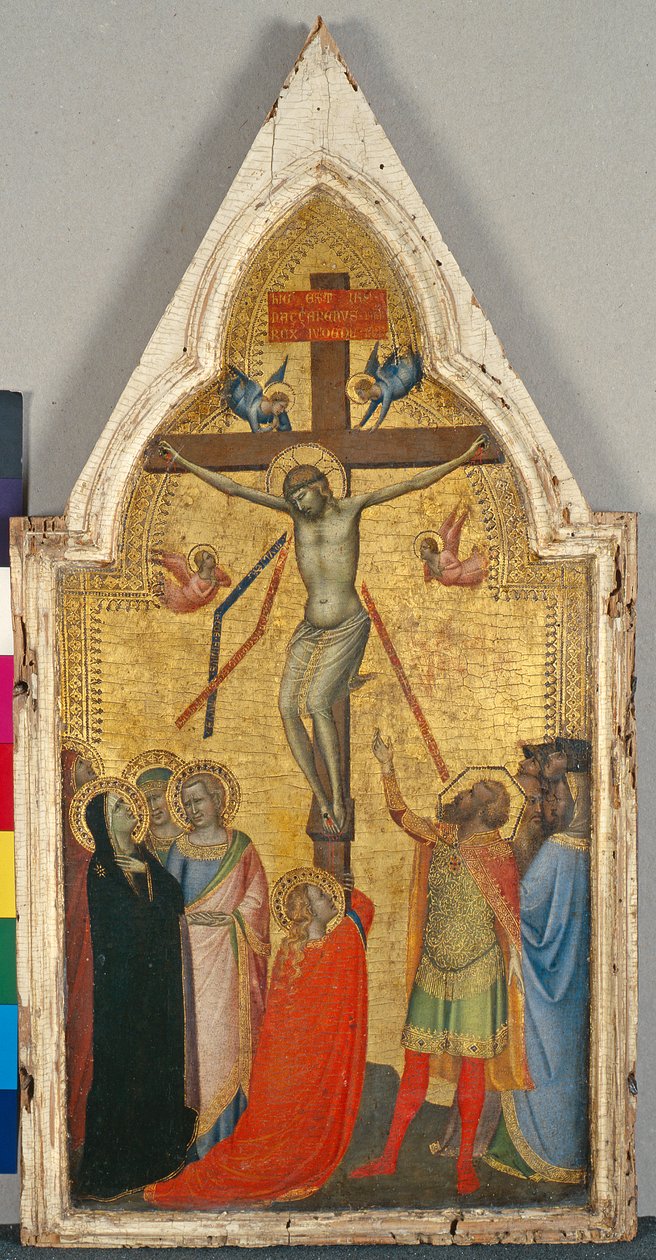 はりつけ、c.1340（ポプラの木のテンペラ） 作： ベルナルド・ダディ