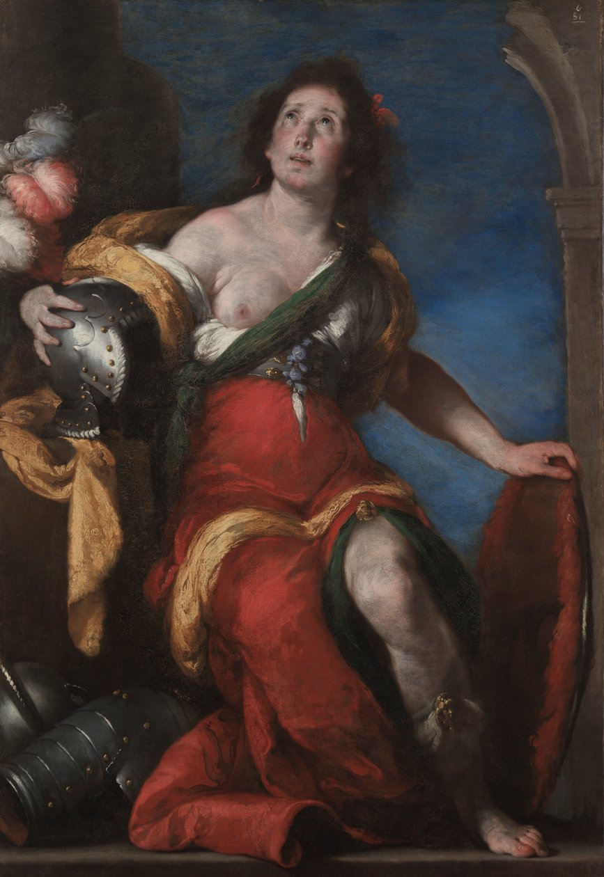 寓話的な図、c。 1636年。 作： ベルナルド・ストロッツィ