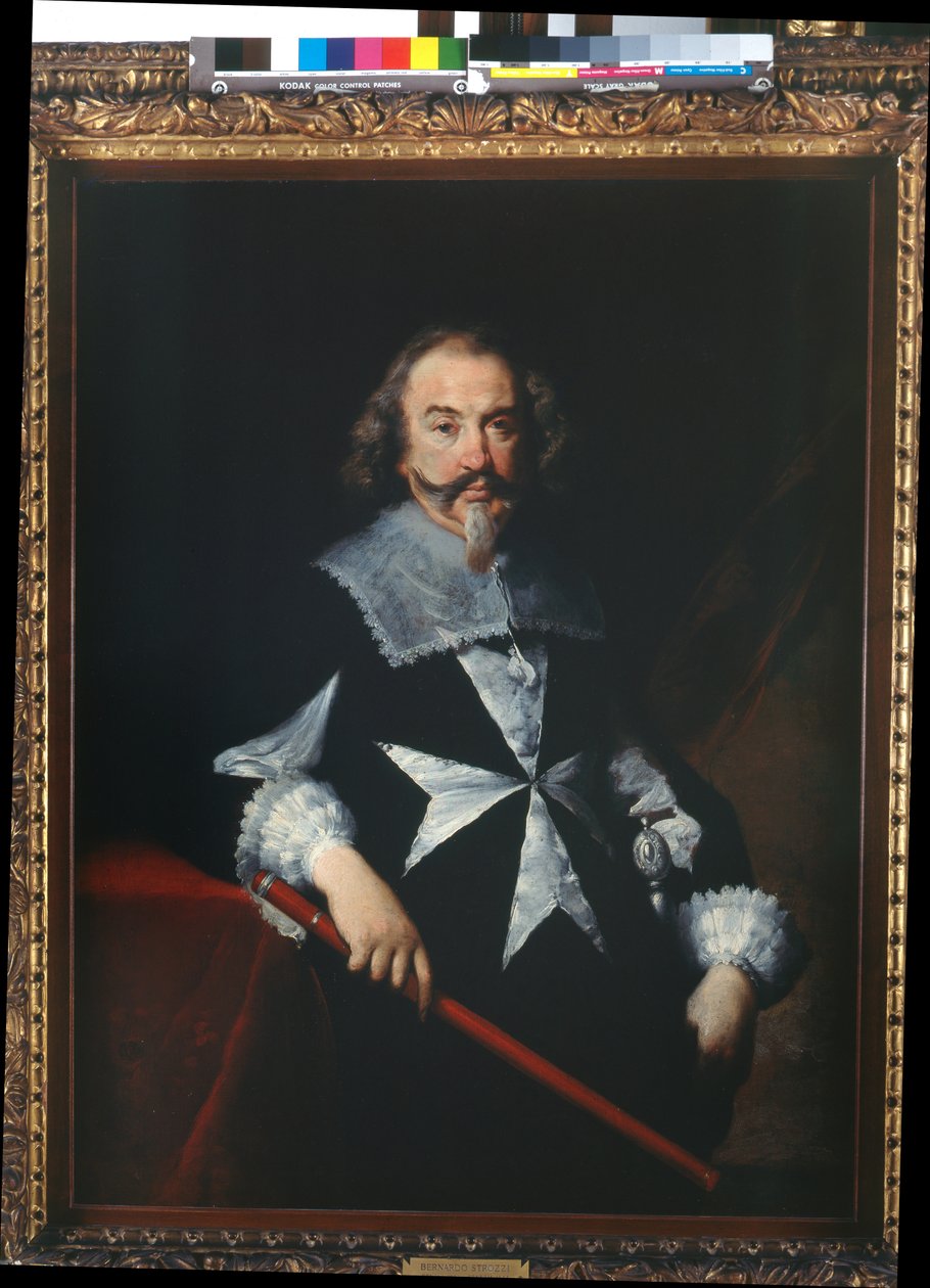 マルタ騎士団の肖像（Scipione Papafava？）、C.1629（キャンバスに油彩） 作： ベルナルド・ストロッツィ