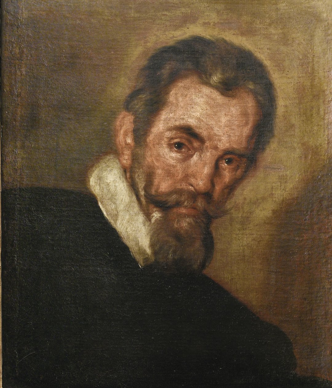 作曲家クラウディオ・モンテヴェルディ1567-1643の肖像 作： ベルナルド・ストロッツィ