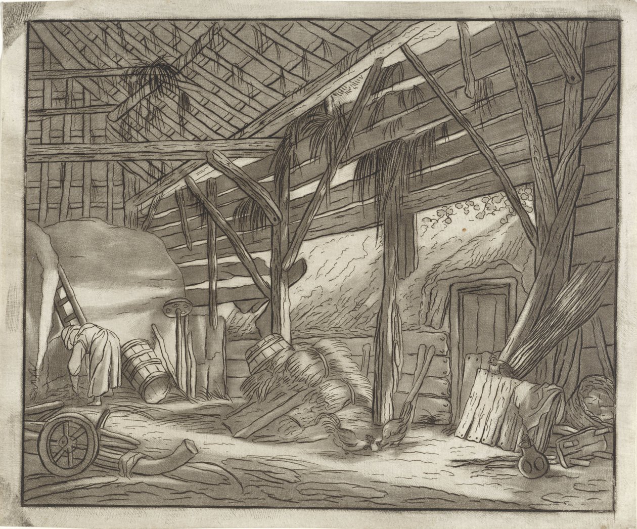 農場の小屋 作： Bernhard Schreuder
