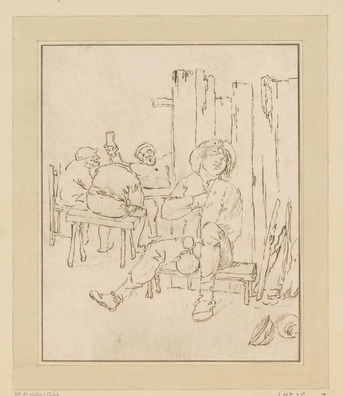 酒場にいた酔っ払いの農夫 作： Bernhard Schreuder