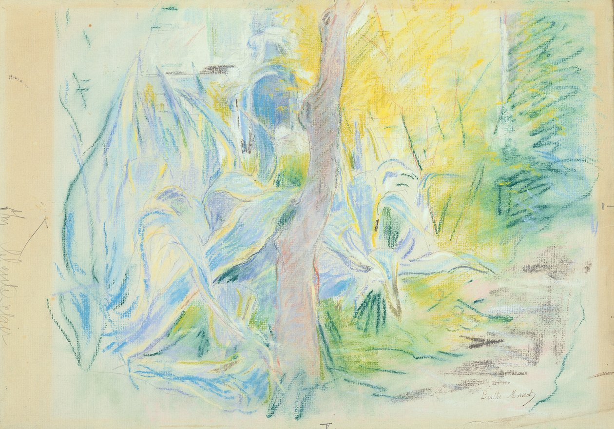 Aloes at Villa Ratti、1889（パステル紙） 作： ベルト・モリゾ