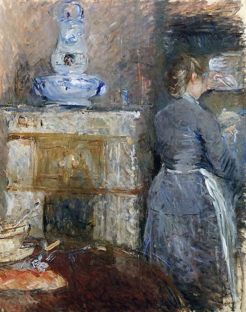 Rouartのダイニングルーム、1880 作： ベルト・モリゾ
