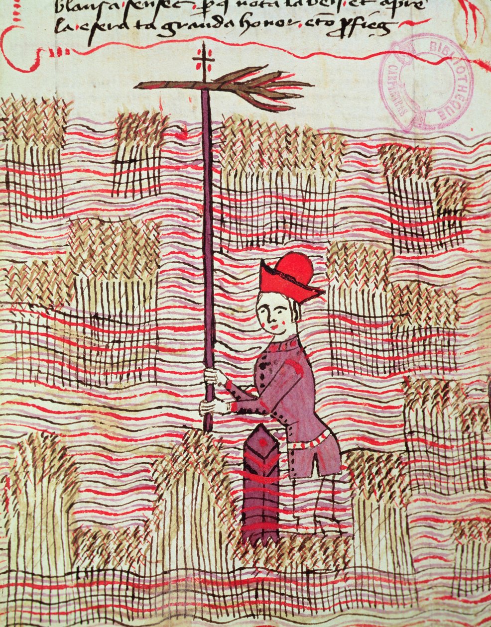 Ms 327 fol.197r野外調査員、Tranite dArpentage、Arnaud de Villeneuve（1240-1312） 作： バートランド・ボーイセット