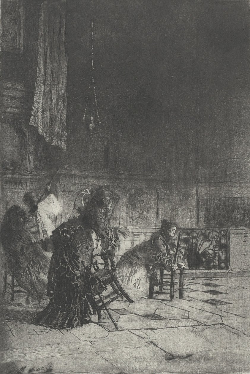 ミラノの教会の内部 ミラノの教会の内部 [sic]、c. 1874年。 作： ビアンキモーセ