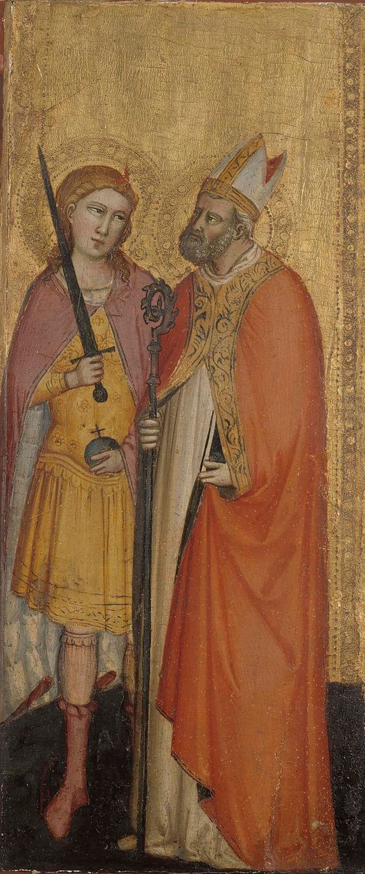 St. Johannes der Täufer und die Heiligen Julianus, Zenobius und Michael 作： ビッチ・ディ・ロレンソ