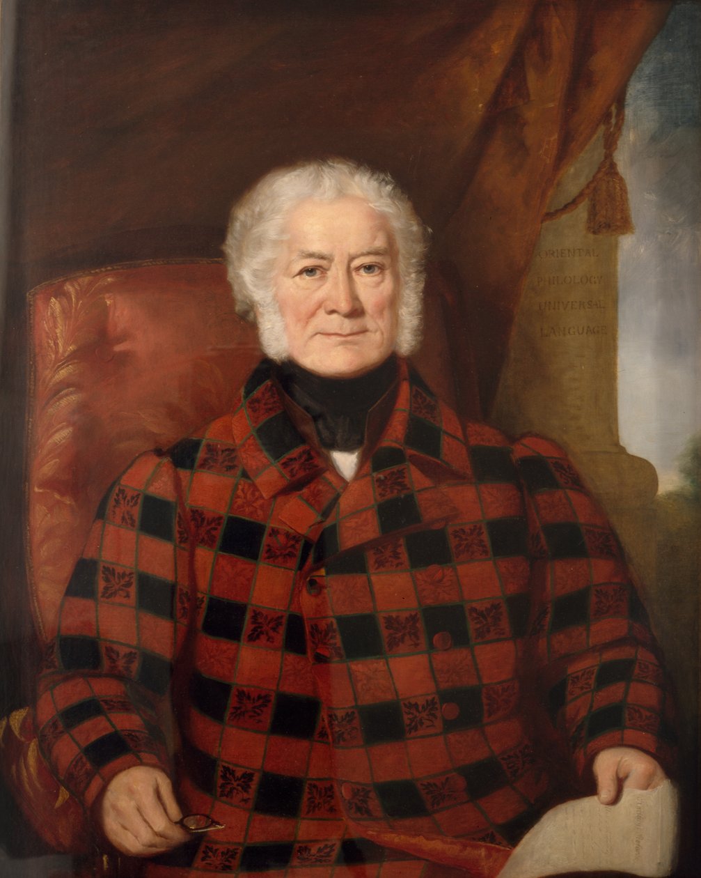 ジョン・ボースウィック・ギルクリスト博士 (1759–1841) (キャンバスに油彩) 作： ブランコーニブランコーニ