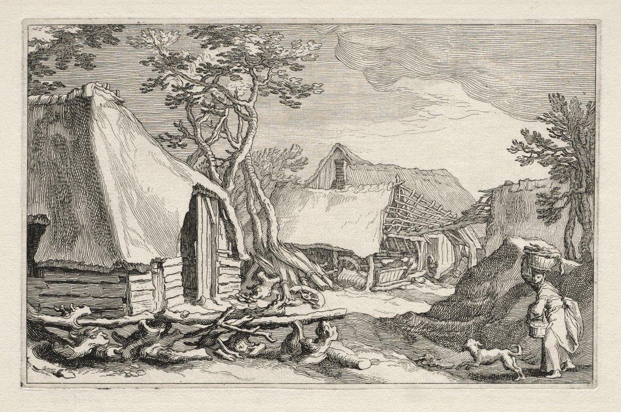 農家のある風景、1613-1614。 作： ボエティウス・アダムス・ボルスワート