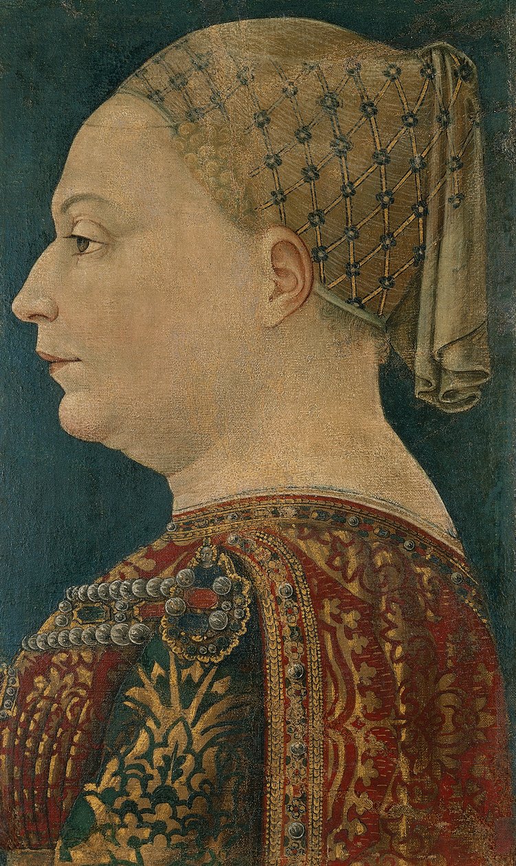 Retrato de Bianca Maria Visconti (Settimo Pavese 作： ボニファシオ (属性) ベンボ