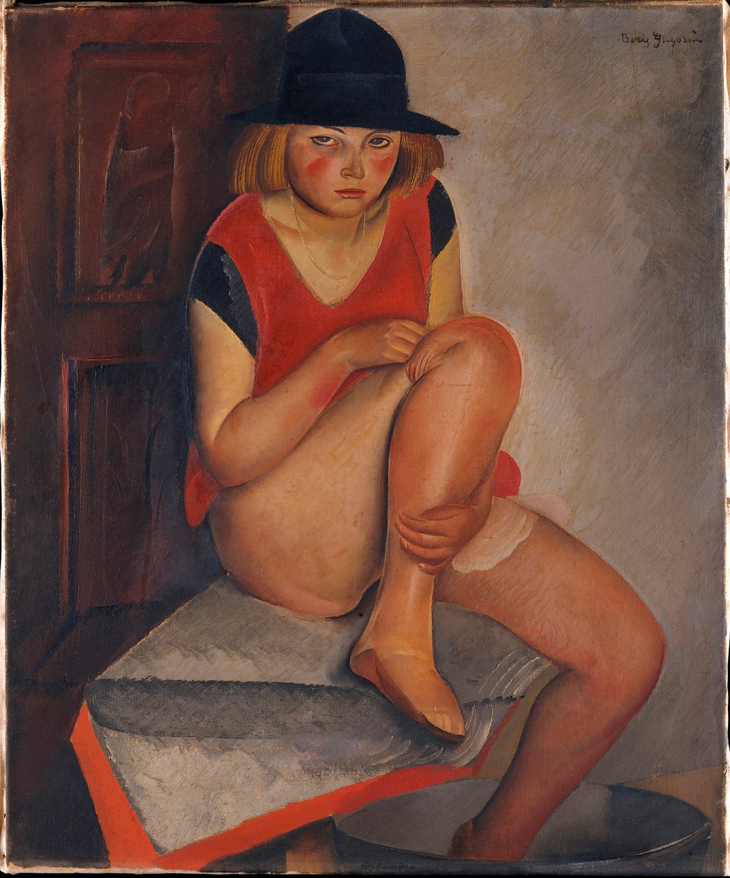「ボリス・グリゴリエフ（1886-1939）の絵画（1926年頃） - 油彩・キャンバス Dim 72,7x60 cm Metropolitan Museum of Art, New York ©FineArtImage/Leemage 作： ボリス・ドミトリエヴィッチ・グリゴリエフ