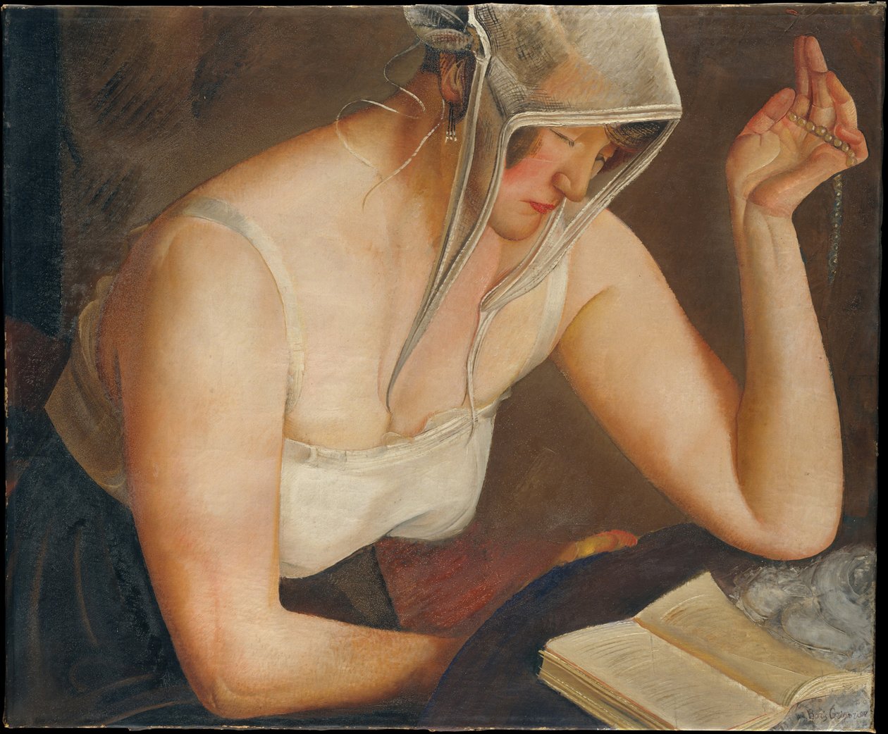 女性の読書、c。 1922 作： ボリス・ドミトリエヴィッチ・グリゴリエフ