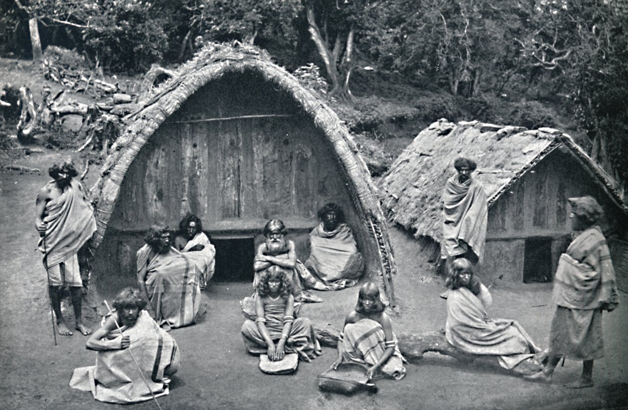 1902年、インドの民家集落にある戸田家 作： ボーンとシェパード