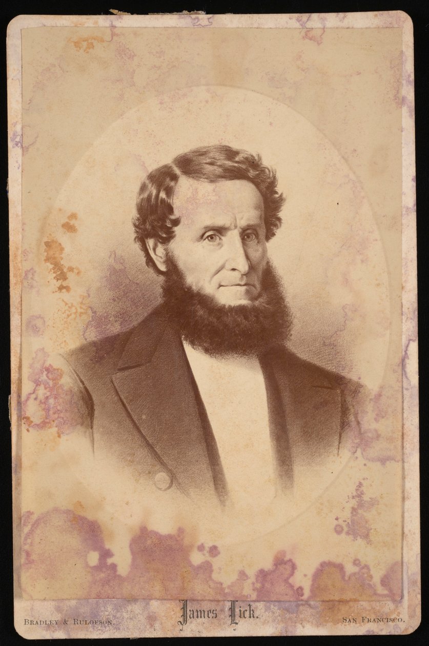 James Lick 1796-1876 の肖像、1876 年以前。 作： ブラッドリーとルロフソン