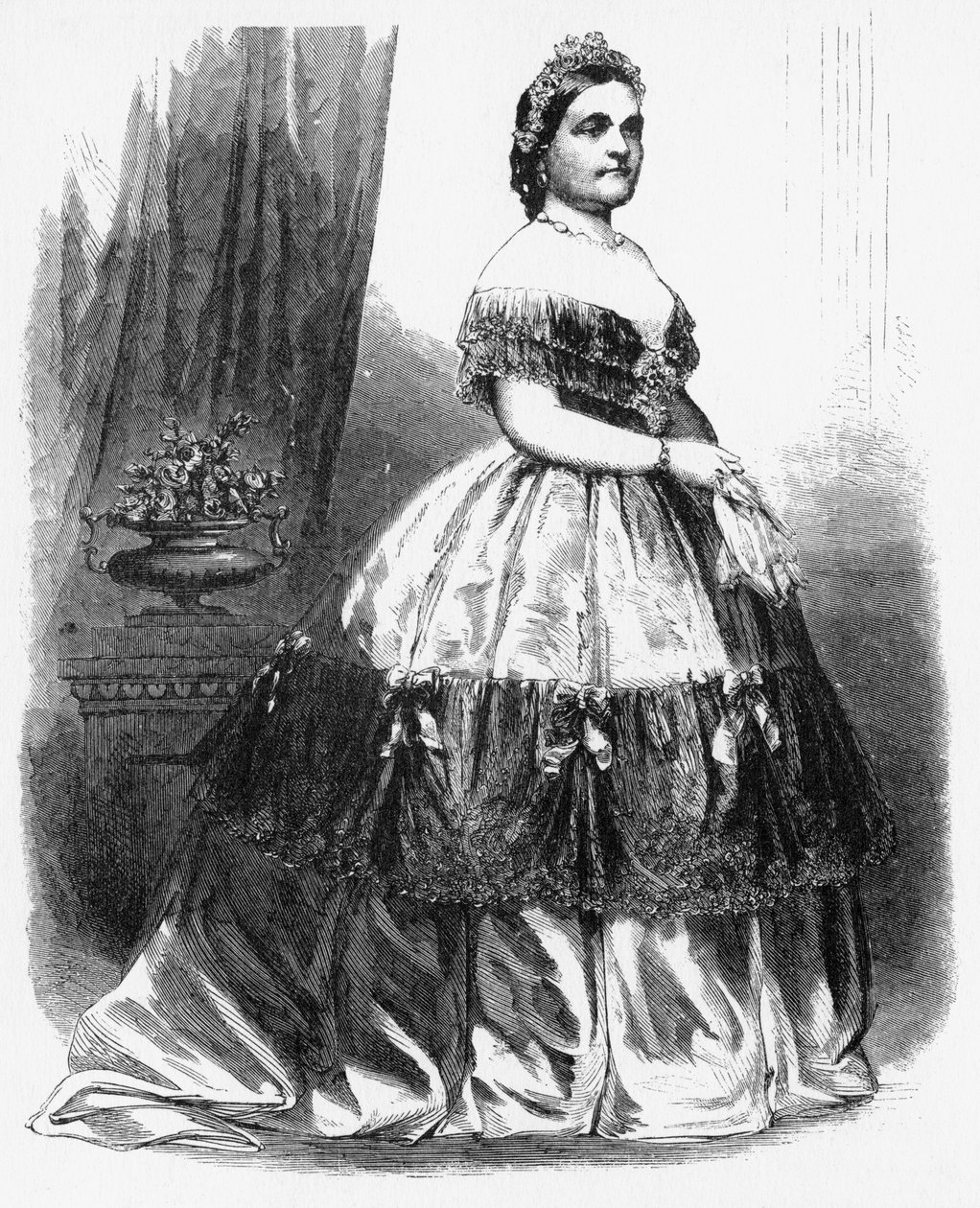 リンカーン夫人、c1860s。 作： ブレイディ