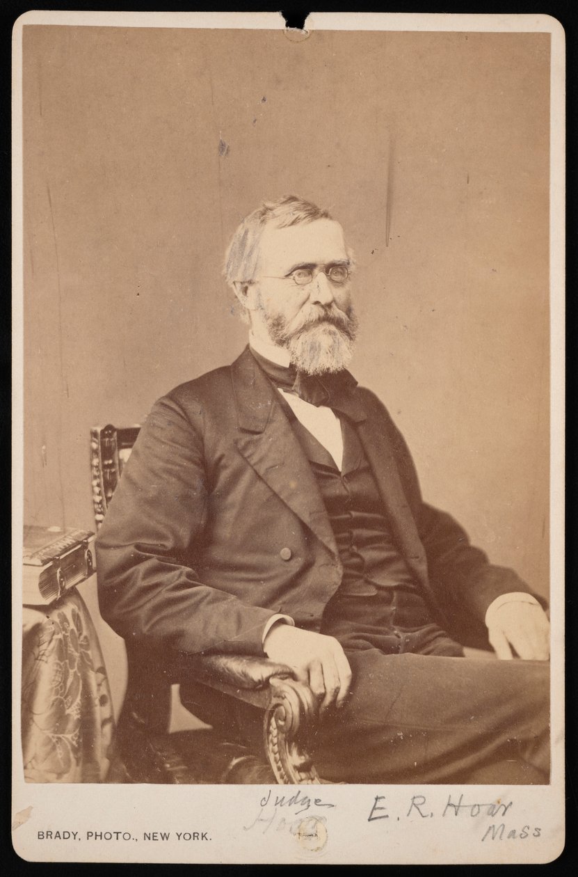 Ebenezer Rockwood Hoar 1816-1895 の肖像、1895 年以前。 作： ブレイディの全国写真ポートレートギャラリー