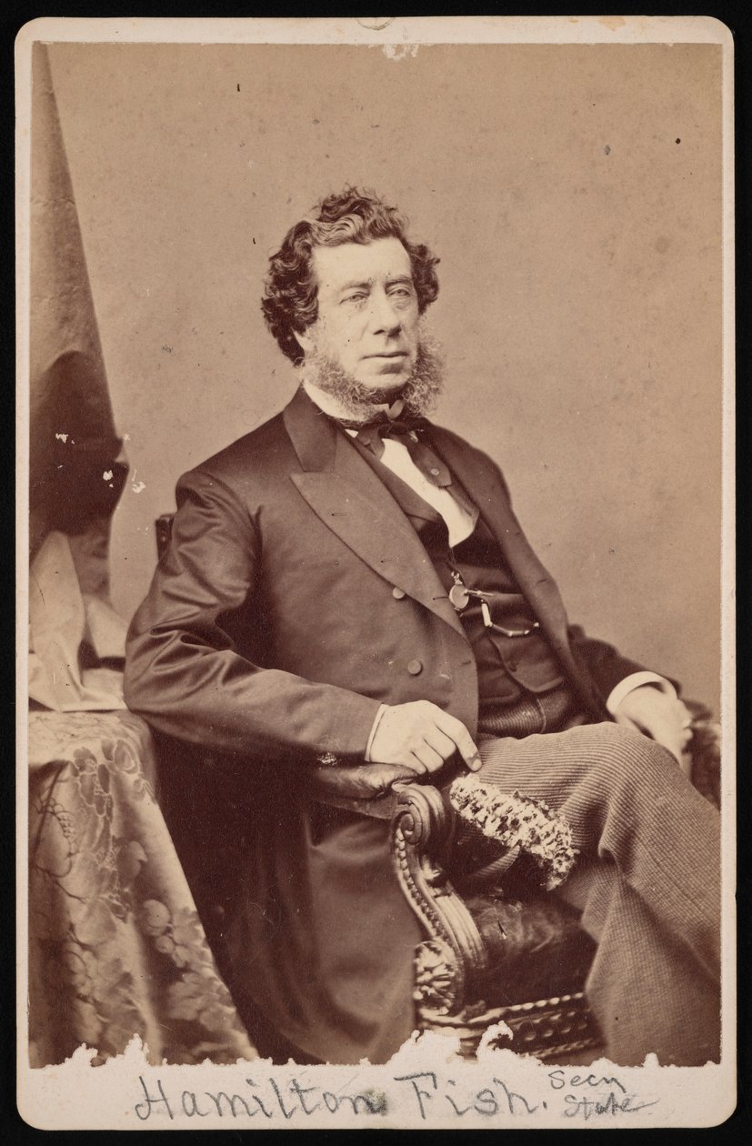 ハミルトン フィッシュ 1808 ～ 1893 年の肖像、1893 年以前。 作： ブレイディの全国写真ポートレートギャラリー