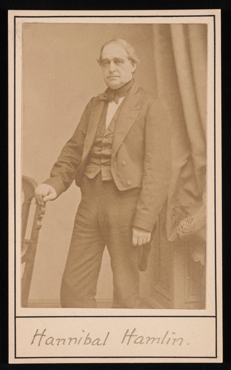 ハンニバル ハムリンの肖像 1809 ～ 1891 年、1857 年。 作： ブレイディの全国写真ポートレートギャラリー