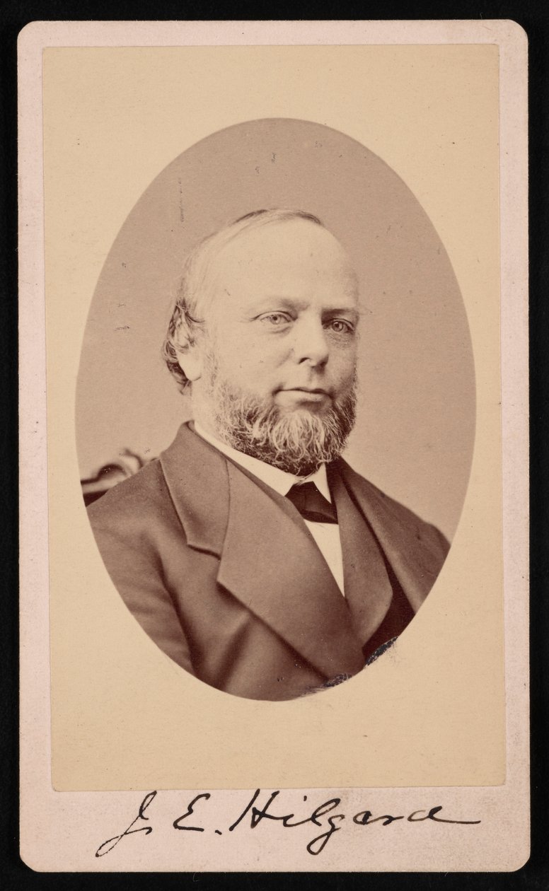 ユリウス・エラスムス・ヒルガードの肖像 1825-1891, 1875. 作： ブレイディの全国写真ポートレートギャラリー