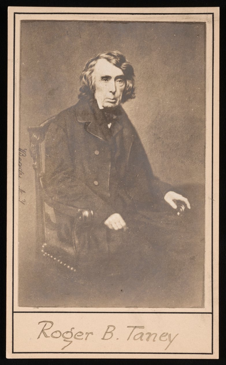 ロジャー・ブルック・タニーの肖像、1777～1864年、1864年以前。 作： ブレイディの全国写真ポートレートギャラリー
