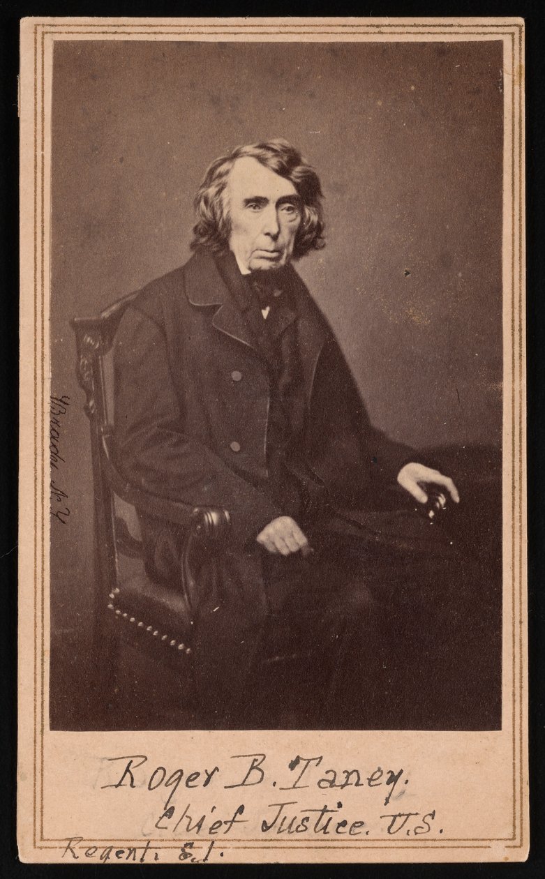 ロジャー・ブルック・タニーの肖像、1777～1864年、1864年以前。 作： ブレイディの全国写真ポートレートギャラリー