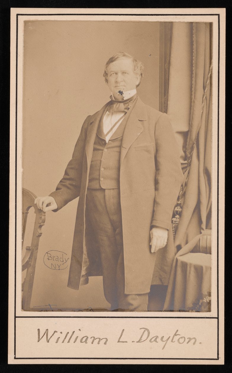 ウィリアム・ルイス・デイトンの肖像 1807-1864、1864年以前。 作： ブレイディの全国写真ポートレートギャラリー