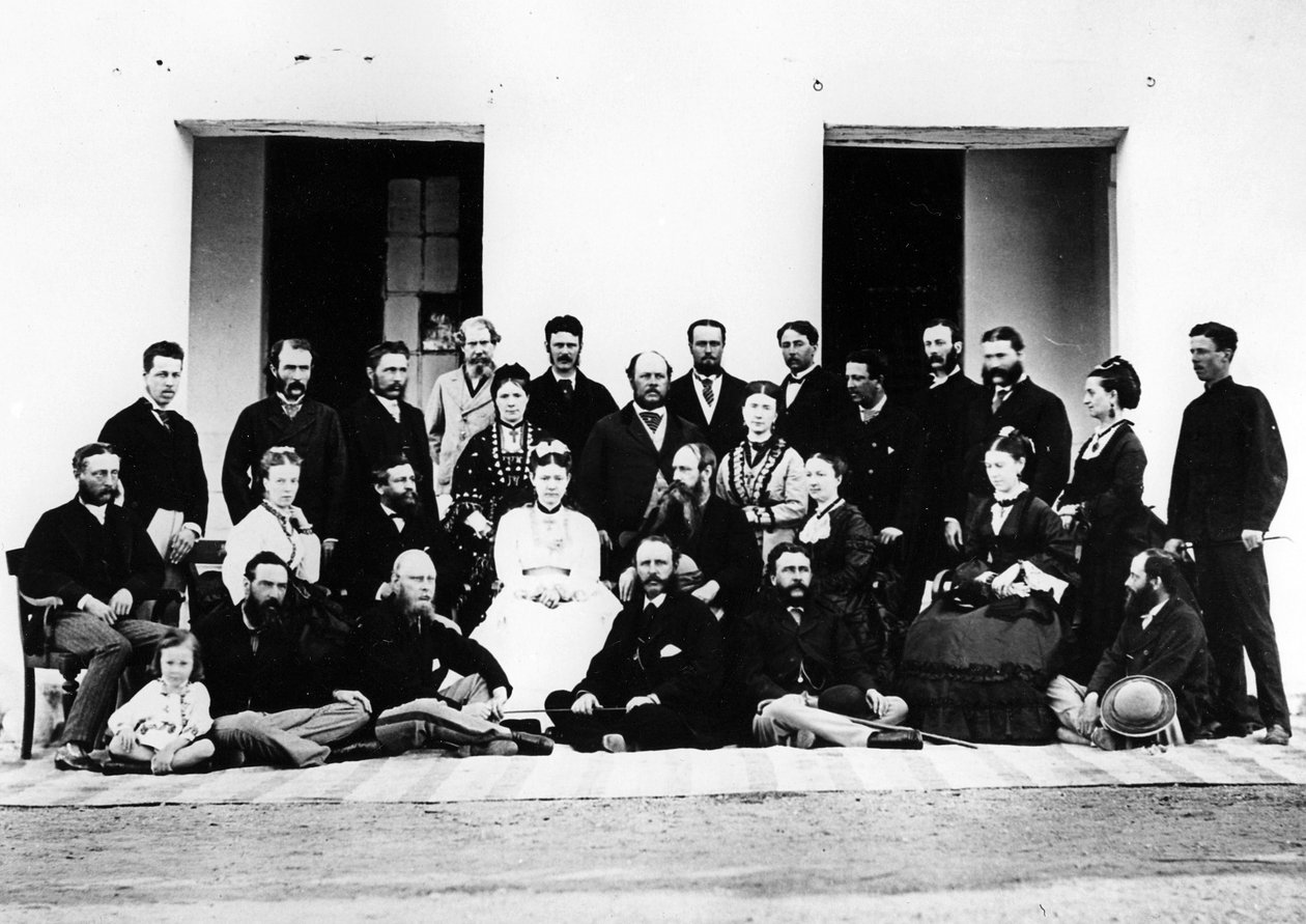 Nixons Oodeypore、1871年頃のグループ 作： イギリスの写真家
