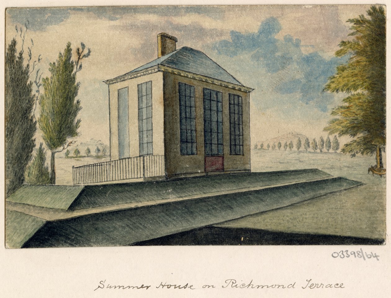 一連のスケッチ、イギリス、大陸、アメリカの景色 1772-1778 (水彩) 作： ブリティッシュスクール