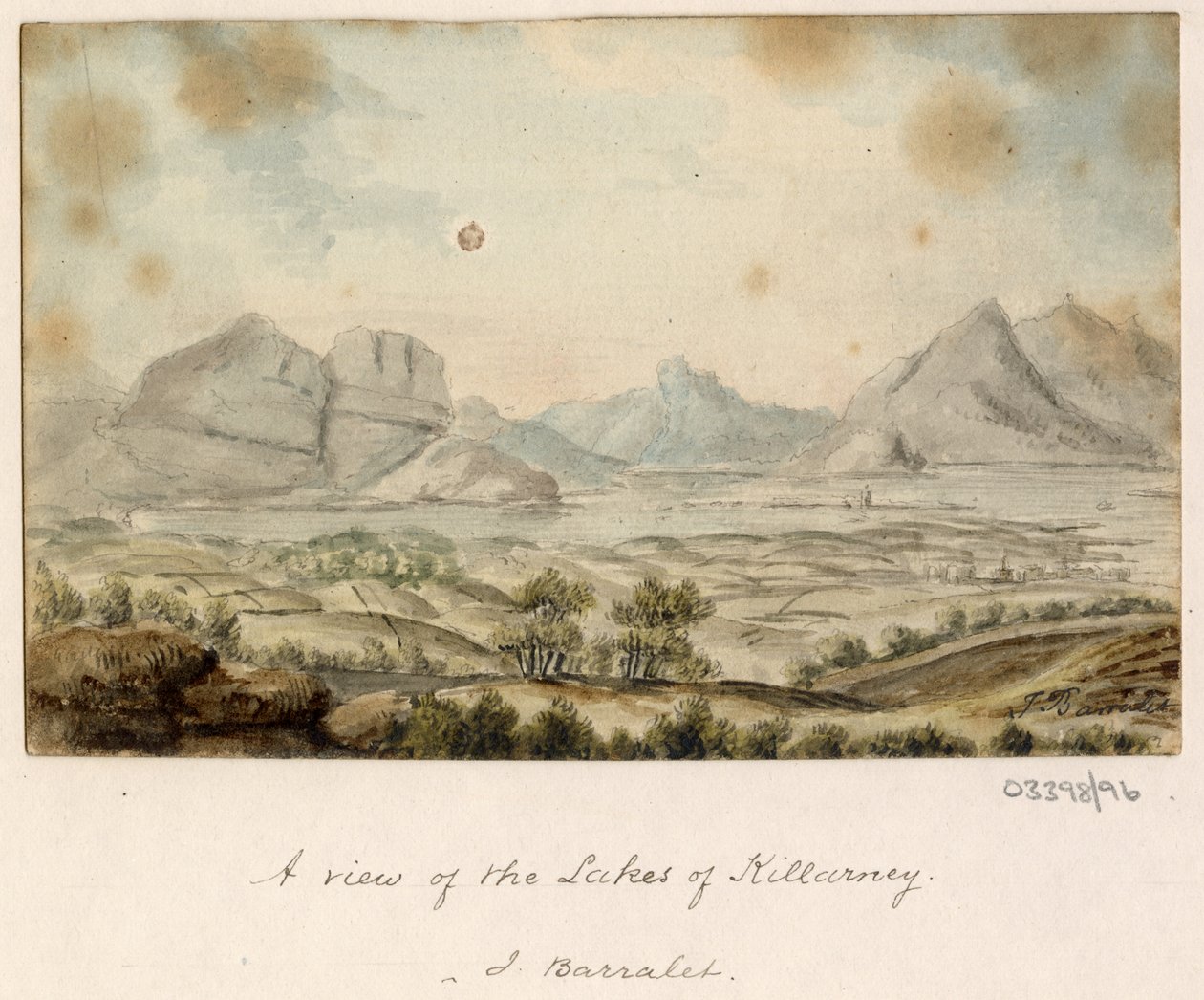 一連のスケッチ、イギリス、大陸、アメリカの景色 1772-1778 (水彩) 作： ブリティッシュスクール