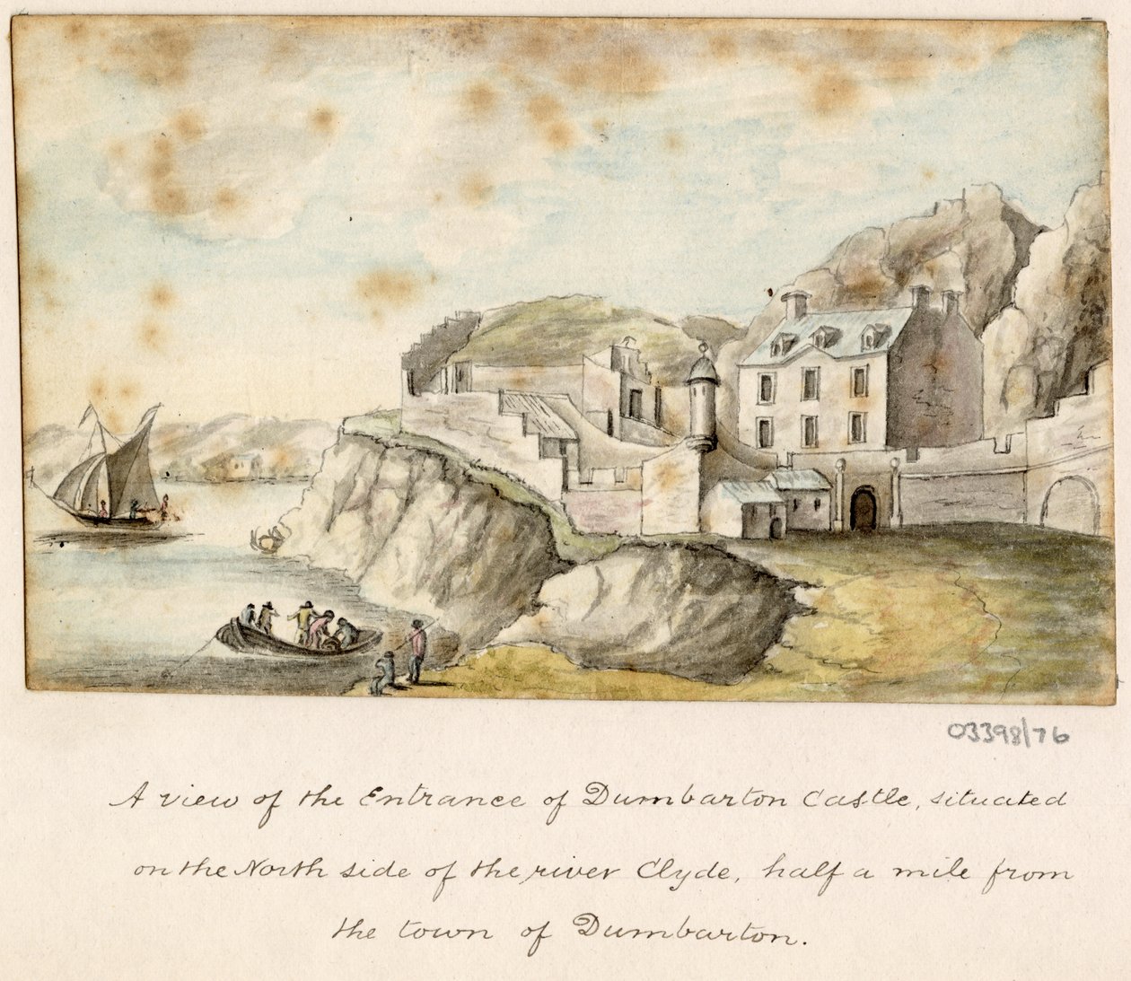 一連のスケッチ、イギリス、大陸、アメリカの景色 1772-1778 (水彩) 作： ブリティッシュスクール