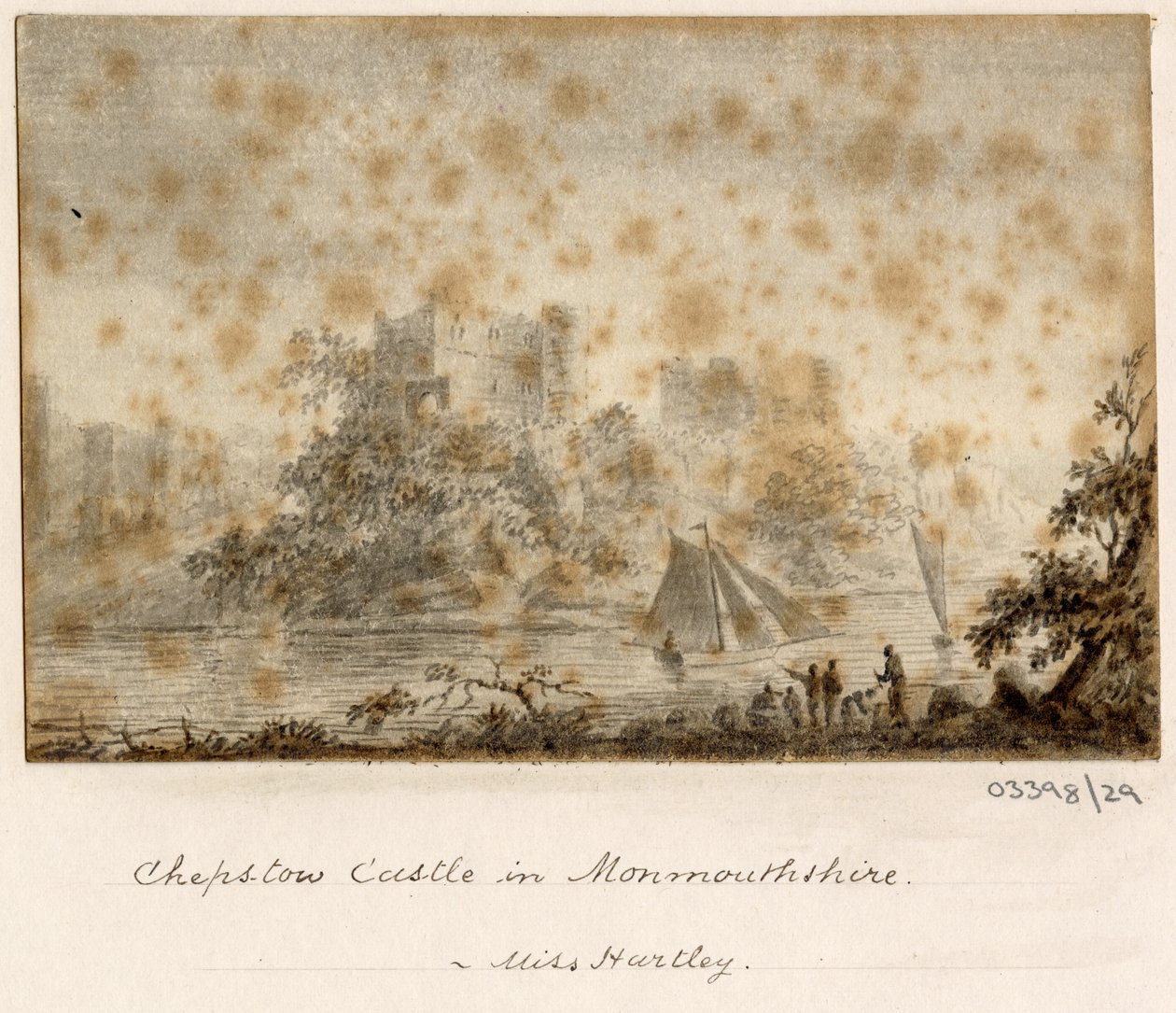 一連のスケッチ、イギリス、大陸、アメリカの景色 1772-1778 (水彩) 作： ブリティッシュスクール