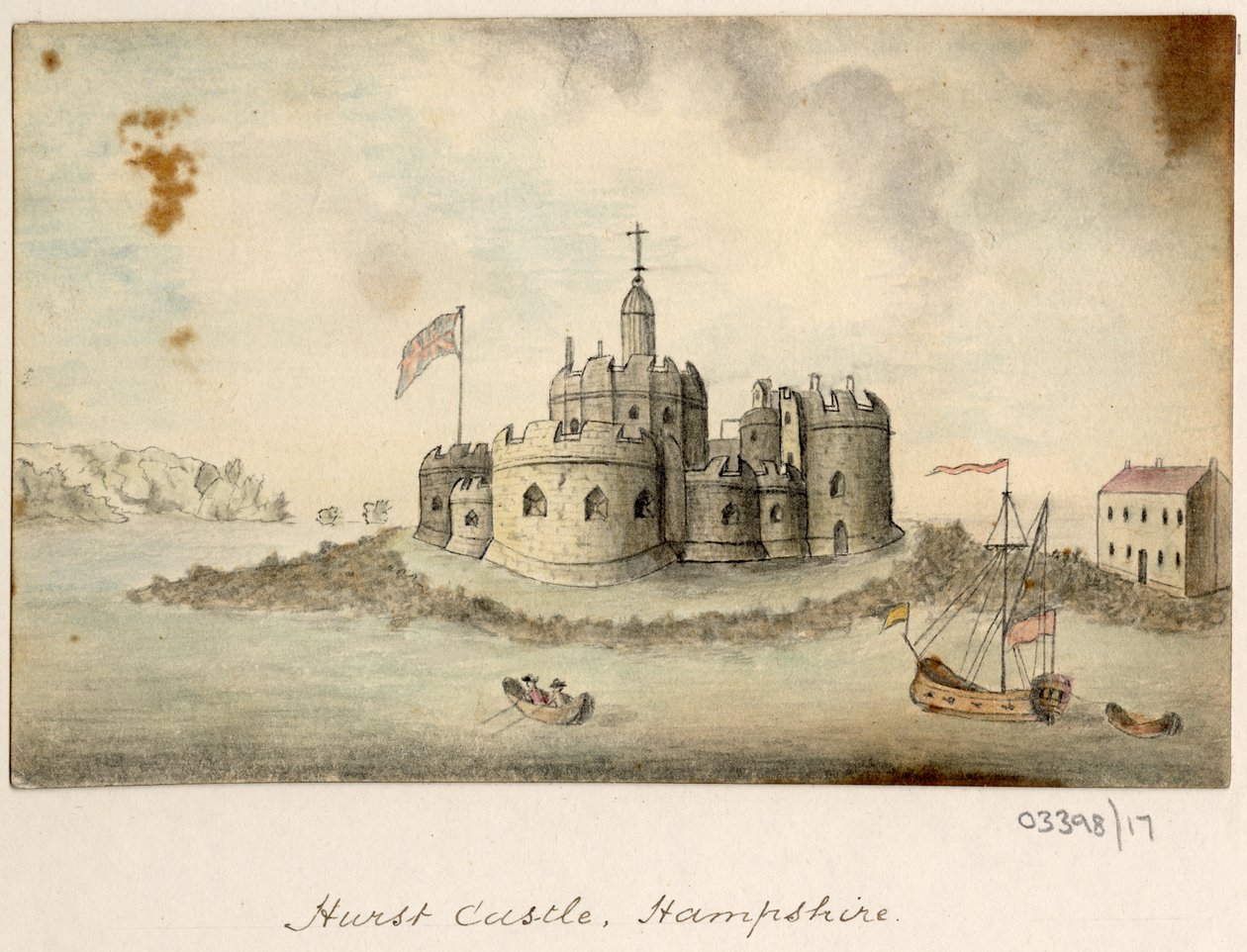 一連のスケッチ、イギリス、大陸、アメリカの景色 1772-1778 (水彩) 作： ブリティッシュスクール